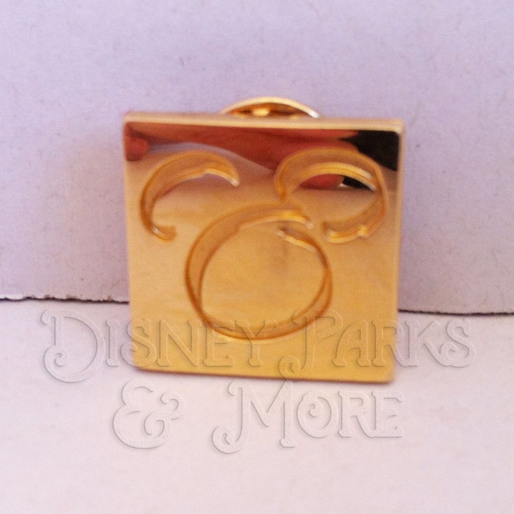 Vintage Disneyland Hotel Pin Stylized Mickey Mouse Disney VIP Gold Lapel 1990s